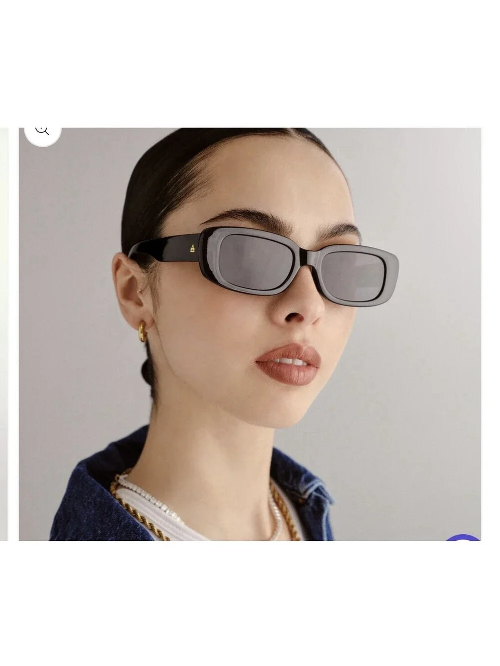 AIRE Ceres Rectangle Black Plastic Sunglasses Smoke womens or mens